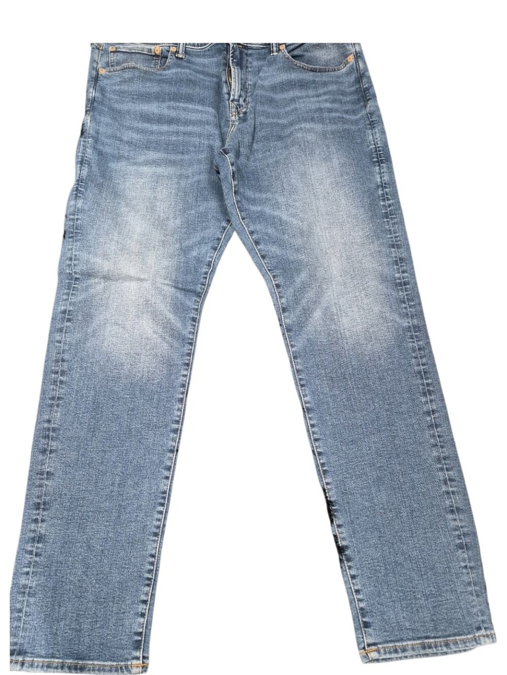 Classic Men's Light Blue Straight-Leg Jeans